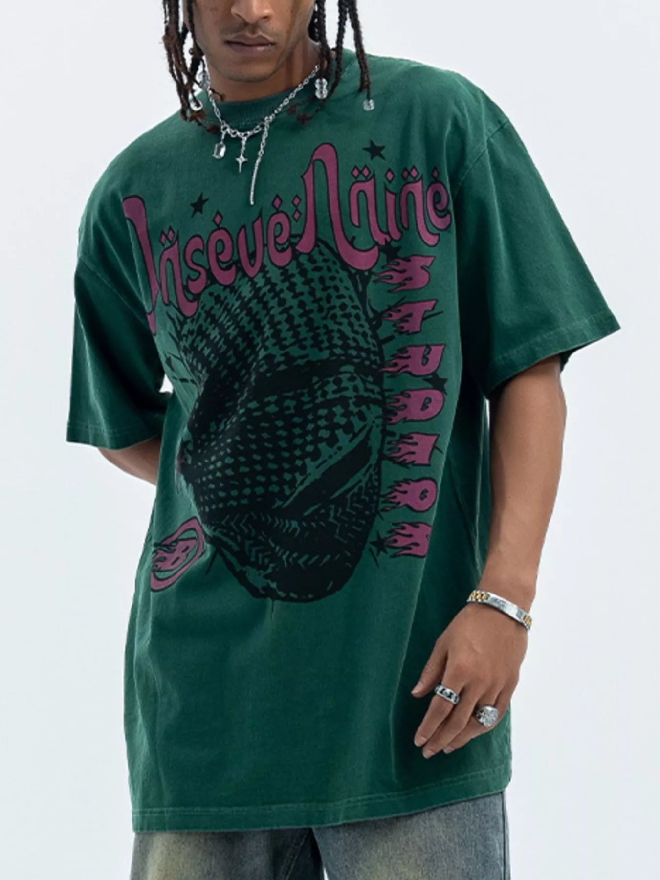 Men's Graphic Round Neck Half Sleeve T-Shirt